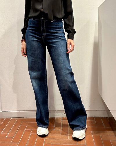 Jeans blu palazzo